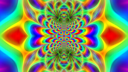 Abstract multicolored background with ornaments.