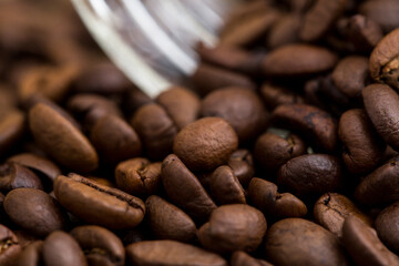 coffee beans close up