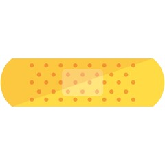 Medical bandage, plaster or patch vector isolated on white