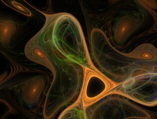 Imaginatory fractal background generated Image