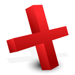 Obraz premium Plus, cross sign. Mathematics, math concepts. Add, addition symbol, icon, and logo shape. Algebra, school, and extend, expand concepts vector illustration