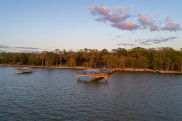 Mayday Park in Daphne, Alabama at sunset 