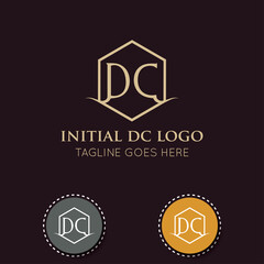 illustration vector graphic initial dc letter logo or icon best for branding and icon