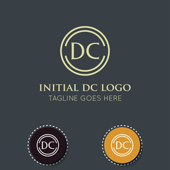 illustration vector graphic initial dc letter logo or icon best for branding and icon