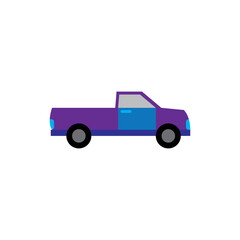 Pick Up car logo design vector