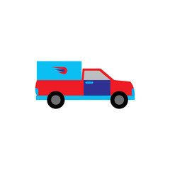 Delivery car logo design vector