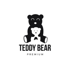 Teddy Bear logo vector icon illustration