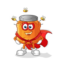 honey jam heroes vector. cartoon character