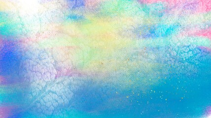 Watercolor painted abstract background. Colorful texture. Modern artwork. Contemporary art painting with brushstroke. 2d illustration. 