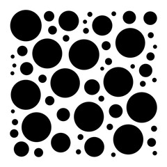 Random dots, circles, specles illustration. Dotted design element
