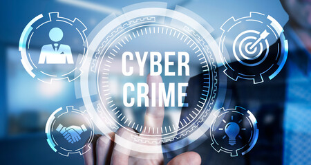 Internet, business, Technology and network concept. Cyber security data protection business...