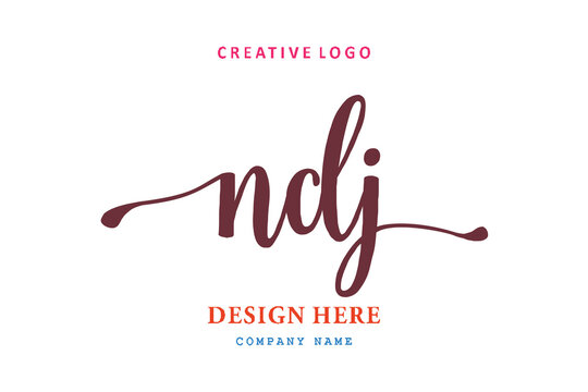 NDJ lettering logo is simple, easy to understand and authoritative