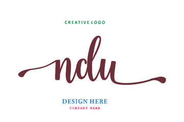 NDU lettering logo is simple, easy to understand and authoritative