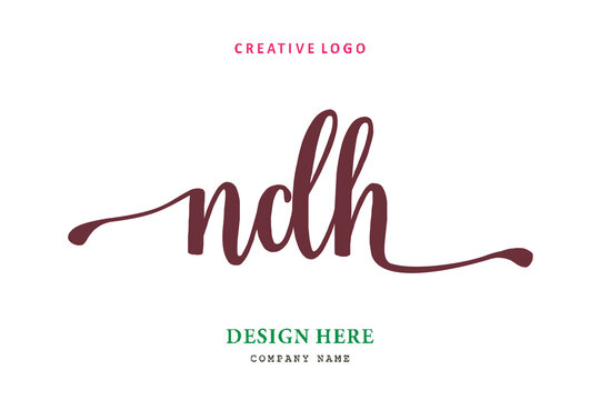 NDH lettering logo is simple, easy to understand and authoritative