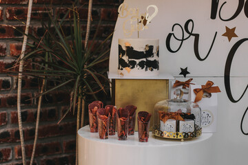 Mesa de dulces en evento