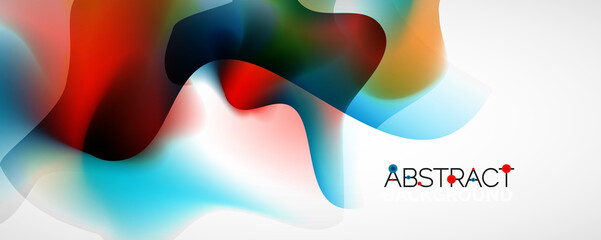Fluid color gradient abstract background, trendy colorful wallpaper. Vector illustration for placards, brochures, posters, banners and covers