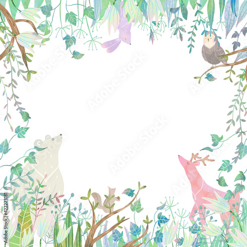 春の動物と植物の北欧風かわいいフレームイラスト素材 Advertisement Poster Advertiseme Melchi 春の動物と植物の北欧風かわいいフレームイラスト素材 Advertisement Poster Advertiseme Melchi