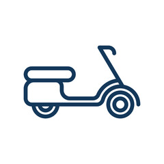 Scooter icon. Urban transportation motorcycle icon. Public transportation icon.  