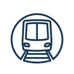 Metro or tube icon. Public transportation icon. 