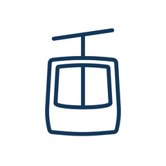 Cable car icon. Public transportation icon.   