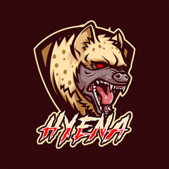 Hyena mascot logo for esport and sport