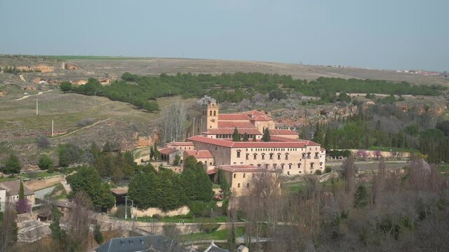 Santa Maria del Parral monastery from the wall of the Alcazar of segovia