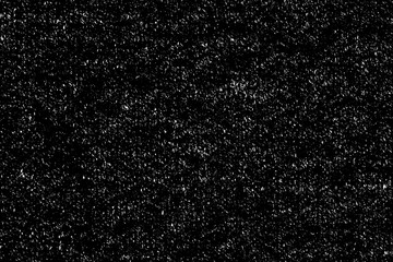 Chaotic white bokeh on a black background. light spots texture, abstraction. falling snow. starry sky. bright glare of light texture