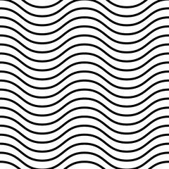 Wavy, waving sine lines pattern, background vector Illustration