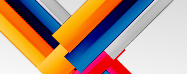Color abstract lines trendy geometric background for business or technology presentation, internet poster or web brochure cover, wallpaper