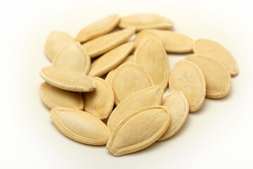 Fresh and roasted pumpkin seeds