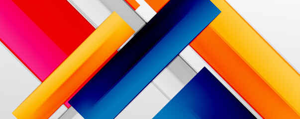 Color abstract lines trendy geometric background for business or technology presentation, internet poster or web brochure cover, wallpaper