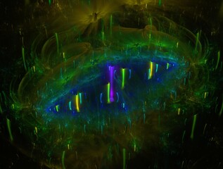 Imaginatory fractal background generated Image