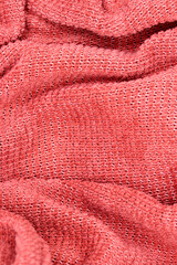 Fototapeta na wymiar close-up of red fabric background