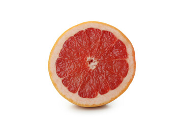 Fototapeta na wymiar Fresh ripe grapefruit isolated on white background