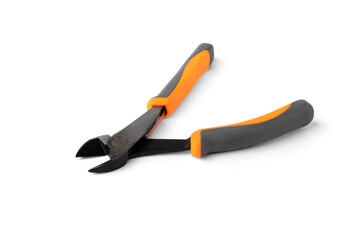 Obraz premium Cutting pliers isolated on white background.