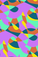 Obraz premium Abstract seamless background pattern. Vector illustration, fabric swatch, wallpaper.