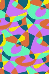 Obraz premium Abstract seamless background pattern. Vector illustration, fabric swatch, wallpaper.