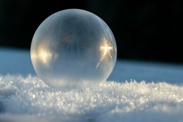 Obraz premium snow globe in the snow