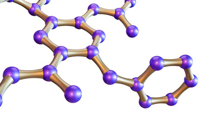 Concept of Molecular Structure, 3d illustration