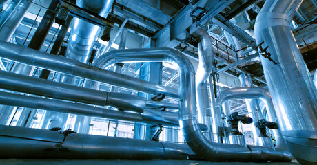 Industrial zone, Steel pipelines and valves