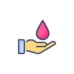 Blood Donation icon in vector. Logotype