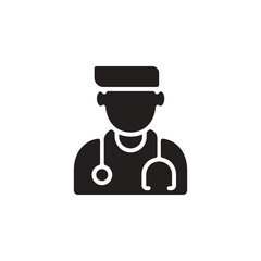 Doctor icon in vector. Logotype