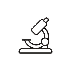 Microscope icon in vector. Logotype