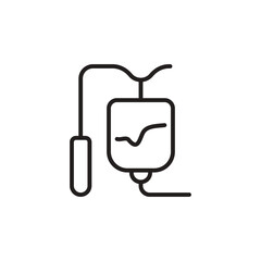 Blood Bag icon in vector. Logotype