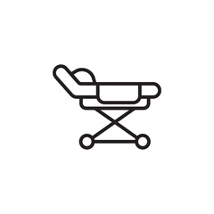 Stretcher icon in vector. Logotype