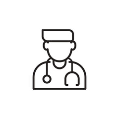 Doctor icon in vector. Logotype