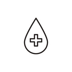 Obraz premium Blood Drop icon in vector. Logotype