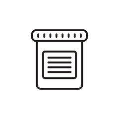 Urine Sample icon in vector. Logotype