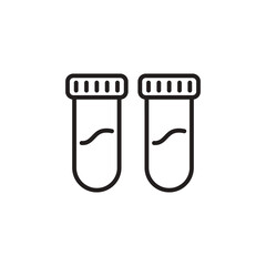 Blood Sample icon in vector. Logotype