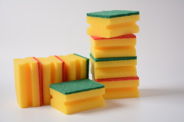 Multicolor sponges, micro Fiber cleaning cloth for washing dishes and other domestic needs